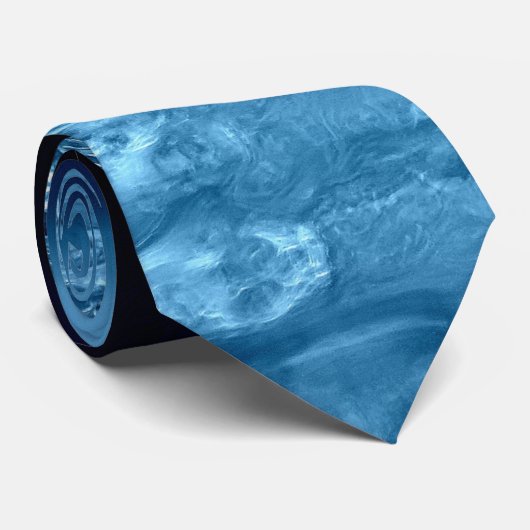 Blauwe ijsfoto stropdas (Opgerold)