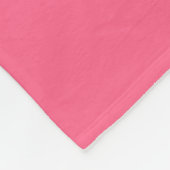 Blauwe ijsje met ogen. Roze achtergrond. Slijpen Fleece Deken (Hoek)