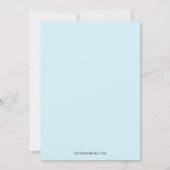 Blauwe ijskap - Birthday - uitnodiging (Achterkant)