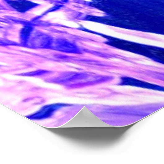 Blauwe ijskunst poster (Hoek)