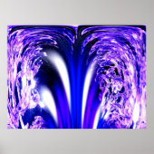 Blauwe ijskunst poster (Voorkant)