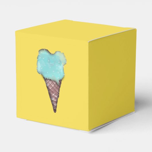 BLAUWE IJSMINT IJSCRÈME, BUBBELGUM BEDANKDOOSJES (Achterkant)