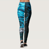 Blauwe ijspleet leggings (Achterkant)