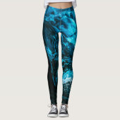 Blauwe ijspleet leggings (Voorkant)