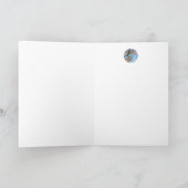 Blauwe IJsschaatsen & Muizen Vakantiehuis Aquarel  Kaart (Binnen)