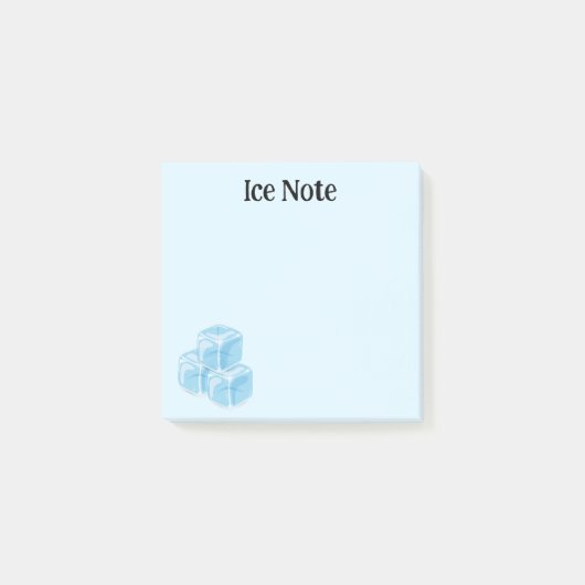 blauwe ijsschots post-it® notes (Voorkant)
