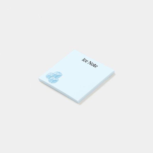 blauwe ijsschots post-it® notes (Schuin)
