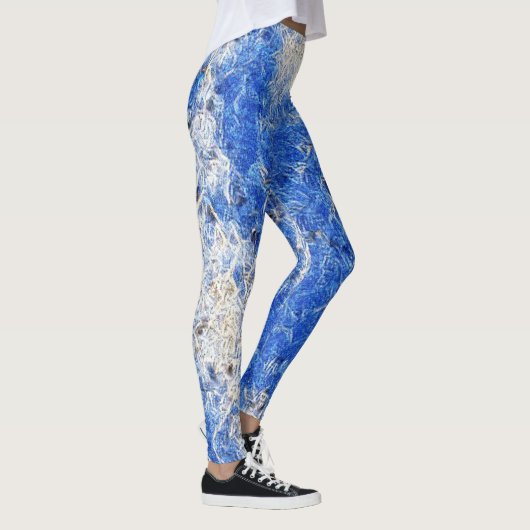 Blauwe ijsstraal Leggings (Rechts)