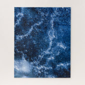 Blauwe ijsstructuur Onmogelijke volwassene Legpuzzel (Verticaal)