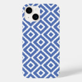Blauwe Ikat diamanten Case-Mate iPhone Case (Achterkant)