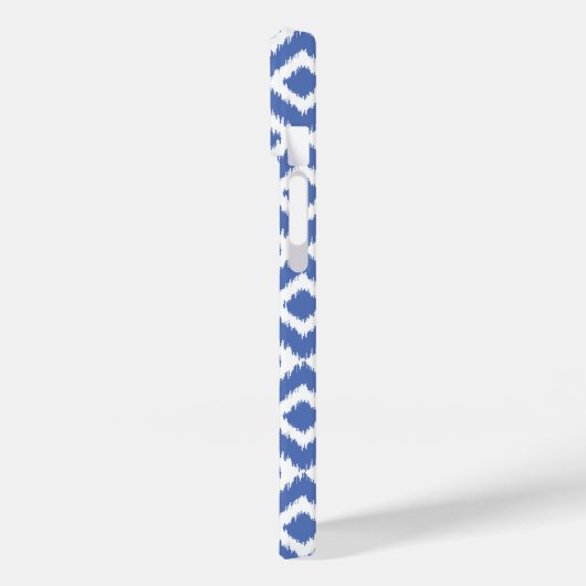 Blauwe Ikat diamanten Case-Mate iPhone Case (Achterkant / Links)