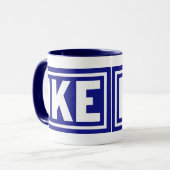 Blauwe Ike 1952 Mok (Voorkant links)
