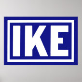 Blauwe Ike 1952 Poster (Voorkant)