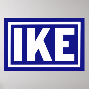 Blauwe Ike 1952 Poster