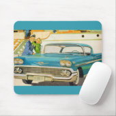 Blauwe Impala en 1950 Muismat (Met muis)