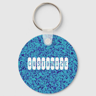 Blauwe impressionisme - Sjabloon Sleutelhanger