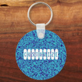 Blauwe impressionisme - Sjabloon Sleutelhanger (Voorkant)