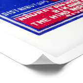 Blauwe Indiase Luciferdoosjes Labels Rasterprint, Poster (Hoek)