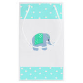 Blauwe Indische olifant Klein Cadeauzakje (Achterkant)