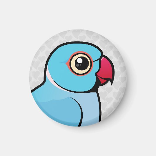 Blauwe Indische ringnek Magneet (Voorkant)