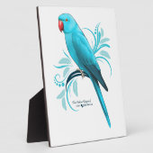 Blauwe Indische ringnek Parrot Fotoplaat (Zijkant)