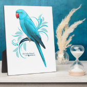 Blauwe Indische ringnek Parrot Fotoplaat (Zijkant)