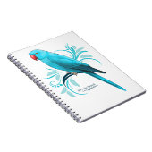 Blauwe Indische ringnek Parrot Notitieboek (Rechterzijde)