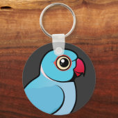 Blauwe Indische ringnek Sleutelhanger (Voorkant)