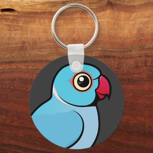 Blauwe Indische ringnek Sleutelhanger (Voorkant)