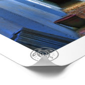 Blauwe ingang poster (Hoek)