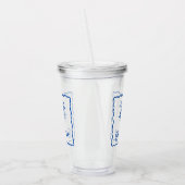 Blauwe Inham Acryl Drinkbeker (Links)