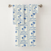 Blauwe Inham Bad Handdoek (Insitu)