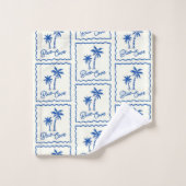 Blauwe Inham Bad Handdoek (Wasdoekje)