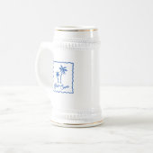 Blauwe Inham Bierpul (Voorkant links)
