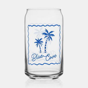 Blauwe Inham Blikvorm Glas