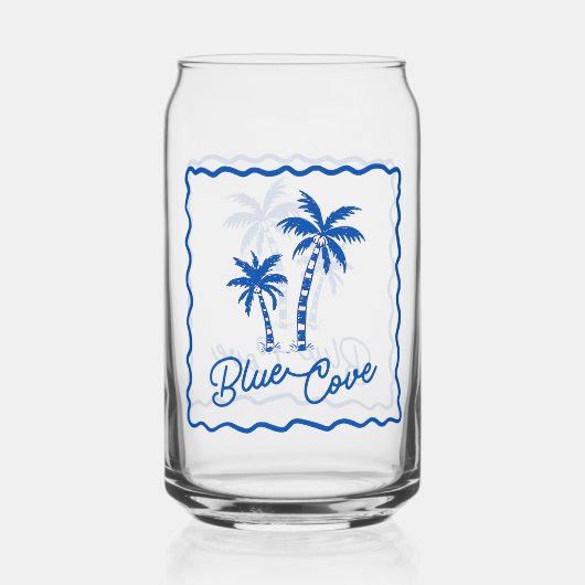 Blauwe Inham Blikvorm Glas (Voorkant)