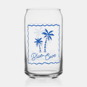 Blauwe Inham Blikvorm Glas (Achterkant)