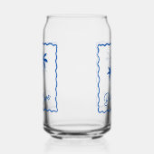 Blauwe Inham Blikvorm Glas (Rechts)