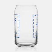 Blauwe Inham Blikvorm Glas (Links)