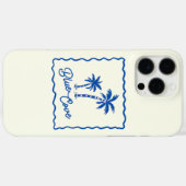 Blauwe Inham Case-Mate iPhone Case (Achterkant (horizontaal))