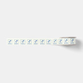 Blauwe Inham Grosgrain Lint (Voorkant)