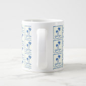 Blauwe Inham Grote Koffiekop (Achterkant)