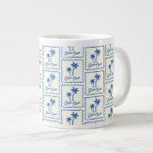 Blauwe Inham Grote Koffiekop (Voorkant rechts)