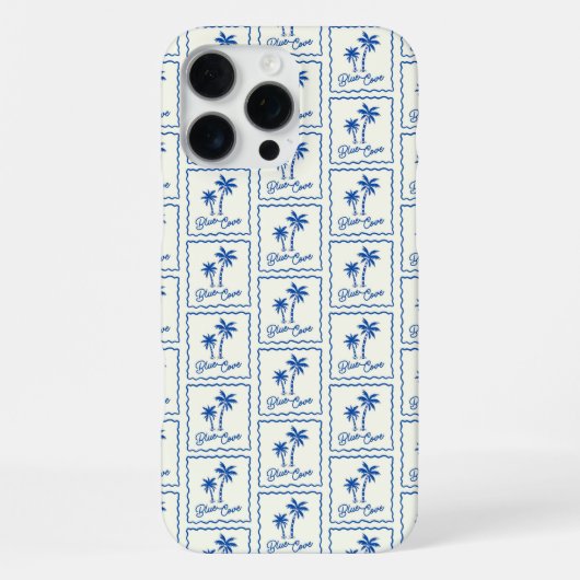 Blauwe Inham iPhone Hoesje (Achterkant)