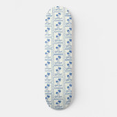 Blauwe Inham Persoonlijk Skateboard (Voorkant)