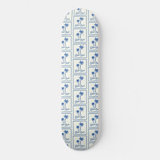 Blauwe Inham Persoonlijk Skateboard (Voorkant)
