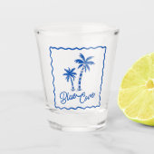 Blauwe Inham Shot Glas (Voorkant)