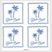Blauwe Inham Sticker (Vel)