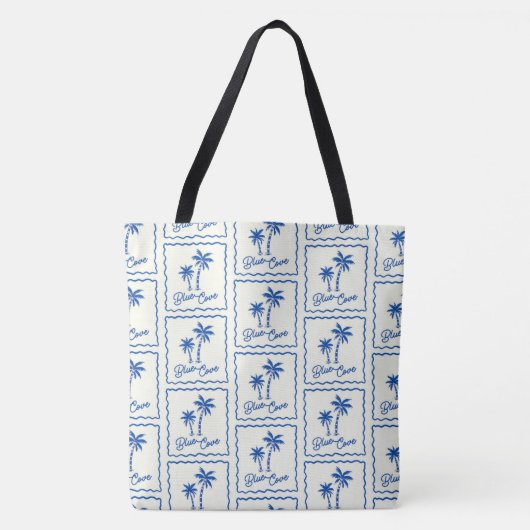 Blauwe Inham Tote Bag (Voorkant)