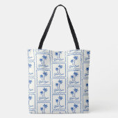 Blauwe Inham Tote Bag (Achterkant)
